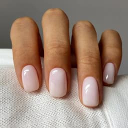 24p French Short Solid Color False Nails Simple & Elegant Design Fake Nail Art Full Coverage Detachable Artificial Press on Nail
