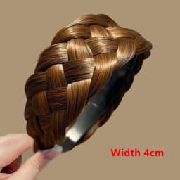 Women Synthetic Wig Twist Braided Hair Bands Fashion Braids Hair Accessories Women Bohemian Nature Headband Stretch for Party