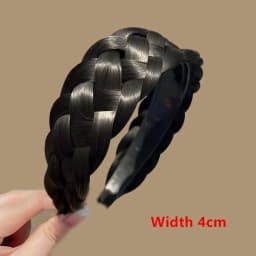 Women Synthetic Wig Twist Braided Hair Bands Fashion Braids Hair Accessories Women Bohemian Nature Headband Stretch for Party