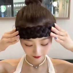 Women Synthetic Wig Twist Braided Hair Bands Fashion Braids Hair Accessories Women Bohemian Nature Headband Stretch for Party