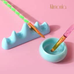1/5 Set Professional Nail Brush Washing Equipment Acrylic Liquid Powder Container Nail Cup Nail Rrush Holder Manicure Tools