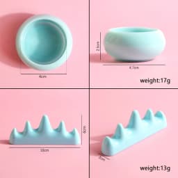 1/5 Set Professional Nail Brush Washing Equipment Acrylic Liquid Powder Container Nail Cup Nail Rrush Holder Manicure Tools