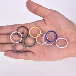 3mm Smooth Ceramic Rings For Women Men Colorful Waterproof Jewelry Minimalist Wedding Gift Never Fade Couple Ring Wholesale
