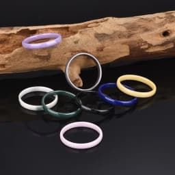 3mm Smooth Ceramic Rings For Women Men Colorful Waterproof Jewelry Minimalist Wedding Gift Never Fade Couple Ring Wholesale