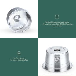 Refillable Coffee Pods For Three Heart Cafissimo K fee Caffitaly Tchibo Reusable Crema Capsule Stainless Steel Metal Filter