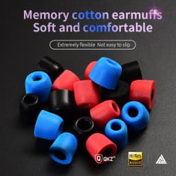 QKZ Headset Ear Cap 2/6PCS Noise Isolating Comfortble Memory Foam In Ear Tips Earbuds for QKZ KZ TRN Earphone Headphones