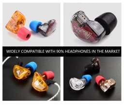 QKZ Headset Ear Cap 2/6PCS Noise Isolating Comfortble Memory Foam In Ear Tips Earbuds for QKZ KZ TRN Earphone Headphones