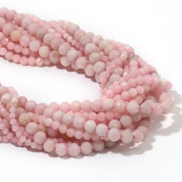 Natural Pink Opal Stone Beads Faceted 2mm 3mm 4mm Round Loose Beads Diy Bracelet Necklace Jewelry Making Accessories