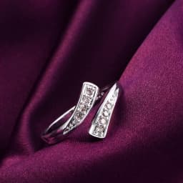 Hot 100% 925 Sterling Silver Crystal Ring for Women Adjustable Size Fashion Party Engagement Wedding Luxury Jewelry Holiday Gift