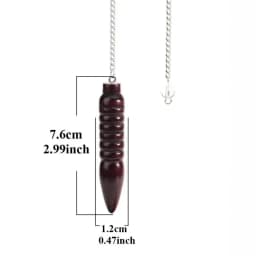Wooden Pendulum for Divination Dowsing Natural Egyptian Wood Pendulums with Witness Meditation Dowser Spiritual Pendulos X145