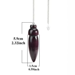 Wooden Pendulum for Divination Dowsing Natural Egyptian Wood Pendulums with Witness Meditation Dowser Spiritual Pendulos X145
