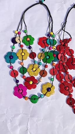 UDDEIN Bohemian maxi necklace for women party jewelry multi layer wood tassel pendant statement choker flower necklace collar