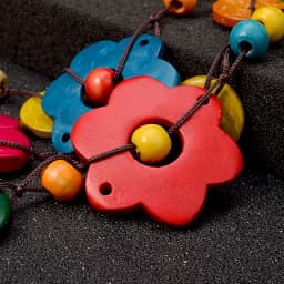 UDDEIN Bohemian maxi necklace for women party jewelry multi layer wood tassel pendant statement choker flower necklace collar