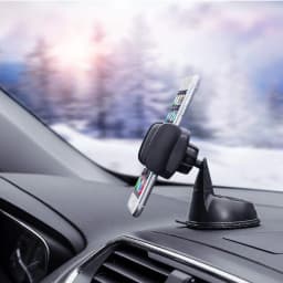 Car Suction Cup Phone Holder 360° Rotation Universal Dashboard Windshield Phone Mount for iPhone Samsung Android Smartphone GPS