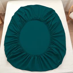 1pc solid color fitted sheet for bedroom 100%Polyeste Elastic Band Around bedding Fitted Sheet Only 30cm (excluding pillowcases)