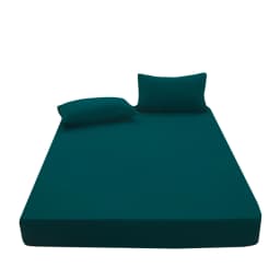 1pc solid color fitted sheet for bedroom 100%Polyeste Elastic Band Around bedding Fitted Sheet Only 30cm (excluding pillowcases)