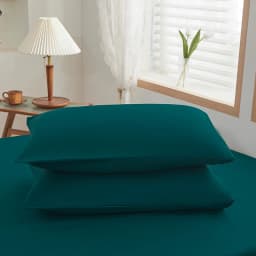 1pc solid color fitted sheet for bedroom 100%Polyeste Elastic Band Around bedding Fitted Sheet Only 30cm (excluding pillowcases)
