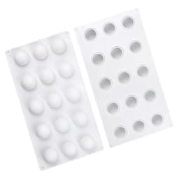 Silicone Chocolate Mold Silicon Ball Cake Moulds 3D Half Sphere Candy Truffle Baking Tray 1piece