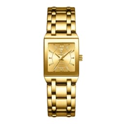 LiEBIG Luxury Golden Quartz Wristwatches For Female Girl Male Fashion 30m Waterproof Women Ladies Mens Watches Relogio Feminino