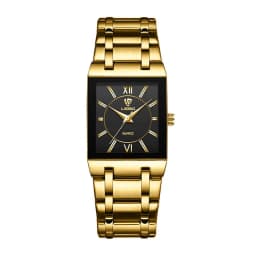 LiEBIG Luxury Golden Quartz Wristwatches For Female Girl Male Fashion 30m Waterproof Women Ladies Mens Watches Relogio Feminino