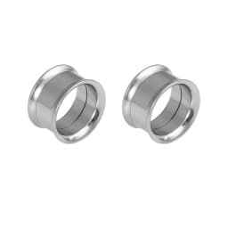 2pcs Surgical Steel Screw Fit Ear Gauges Tunnel Expander Body Piercing Double Flare Plugs Stretching Earrings for Unisex 3-25mm