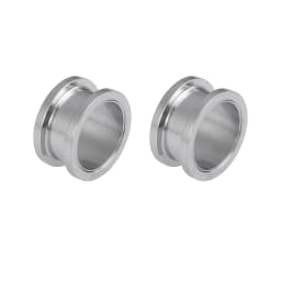 2pcs Surgical Steel Screw Fit Ear Gauges Tunnel Expander Body Piercing Double Flare Plugs Stretching Earrings for Unisex 3-25mm