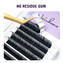 NATUHANA New 0.07mm Wet Eyelash Extension Manga Wispy Cosplay Type Spikes Lashes Extensions Volume Premade Fans Lashes Supplies