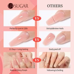 UR SUGAR 15ml Quick Extension Gel Pink White Nude Color Nail Gel Polish Semi Permanent Varnish UV LED Gel Soak Off Manicure
