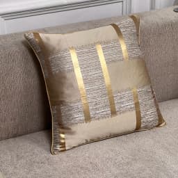 Shiny Holiday Accessories With Gold Stripe Decoration, Cushion Cover and Pillowcase Without Pillow Core