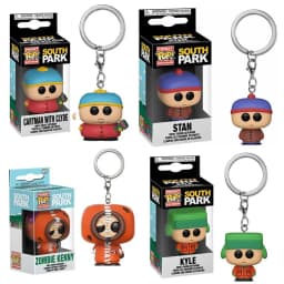 New Funko POP Pocket Keychain South Park Kyle Stan Zombie Kenny Cartman Movable Doll Model Toy Children's Birthday Gift