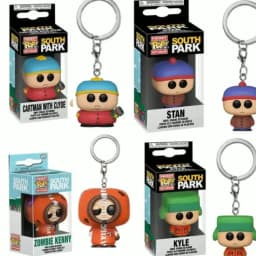 New Funko POP Pocket Keychain South Park Kyle Stan Zombie Kenny Cartman Movable Doll Model Toy Children's Birthday Gift