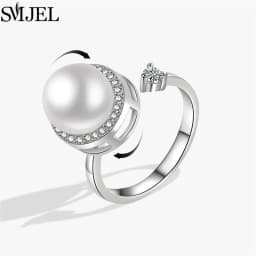 SMJEL Fashion Cherry Blossom Anxiety Ring Fidget Spinner Rings for Women Cute Cat Bee Bunny Butterfly Rotating Ring Wedding Gift