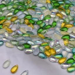 8x14mm 30/60Pcs Water Drop Shape Czech Glass Beads DIY Jewelry Findings Water Drop Glass Loose Beads for Jewelry Making Necklace
