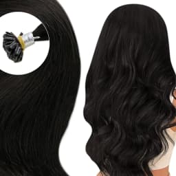 Full Shine U Tip Hair Extensions Fusion Hair Balayage Color 40-50g Keratin Glue Beads Prebonded Remy Human Hair Extensions