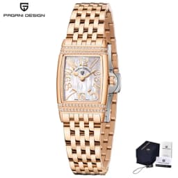 PAGANI DESIGN Luxury Fashion Women's Quartz Watch Swiss Ronda Movt Sapphire Stainless Steel Waterproof Clock Gift For Woman