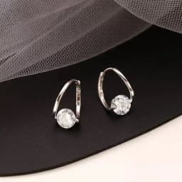 Classic Gold Color Stainless Steel Geometric Circle Hoop Earrings for Women Charm Zircon Korean Jewelry Party Accessories Gift