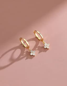 Classic Gold Color Stainless Steel Geometric Circle Hoop Earrings for Women Charm Zircon Korean Jewelry Party Accessories Gift