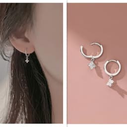 Classic Gold Color Stainless Steel Geometric Circle Hoop Earrings for Women Charm Zircon Korean Jewelry Party Accessories Gift