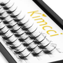 Kimcci CYEM 36 Bundles Mink Eyelash Extension Faux Mink Lashes Segmented False Bundles Eyelashe  Natural Easy to Operate Eyelash