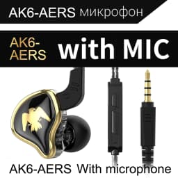 QKZ AK6/AERS/AK6 PRO Wired Headphones Dual Drive HiFi Earphone with Mic 3.5mm Sport Running Music Earbuds Bass Stereo Headset
