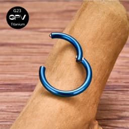 G23 Titanium Vacuum Plating Multiple Colors Nose Septum Ring Perforated Jewelry Nose Ring Punk Men's and Women's Earrings