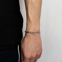 Hip Hop Stainless Steel Twist Chain Men Bracelet Retro Gold Color Fashion Bracelet For Women Trendy Jewelry Accessories