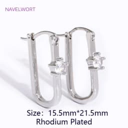 Trendy 18K Gold Plated Brass Geometric Hoop Earring Inlaid Zircon Twist Round Earring,Jewelry Party Gifts For Women Wholesale