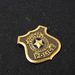 Cartoon Metal Badge Brooch Judy Hopps Police Pin for Women Men Lapel Pin Jewelry