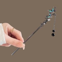 Vintage Butterfly Tassel Hairpin for Women Girl New Jewelry Gifts Headdress Hair Clip Chinese Hanfu Hair Sticks Accessories