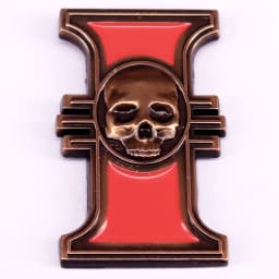 Inquisitor Rosette Vintage Metal Enamel Pin Game Brooch Gamer Badge Jewelry