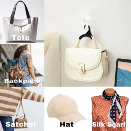 10pcs Widen Plastics Hanger Connection Hook Stackable Space Saving Storage Multifunctional Bag and Hat Hanging Rack