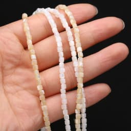 Natural White Freshwater Shell Beads Cylinder Mother of Pearl Shell Bead for Trendy Jewelry Making DIY Women Necklace Bracelets