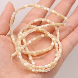Natural White Freshwater Shell Beads Cylinder Mother of Pearl Shell Bead for Trendy Jewelry Making DIY Women Necklace Bracelets