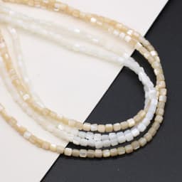 Natural White Freshwater Shell Beads Cylinder Mother of Pearl Shell Bead for Trendy Jewelry Making DIY Women Necklace Bracelets